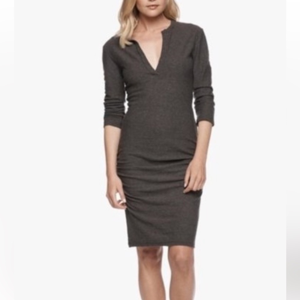 James Perse Charcoal Midi Dress